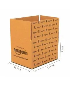 AMAZON, Brown, 03ply, Universal, Corrugated, Multipurpose, Boxes, 12in x 10in x 8in, Pack of 500