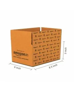 AMAZON, Brown, 03ply, Universal, Corrugated, Multipurpose, Boxes, 8.5in x 6in x 3in, Pack of 50