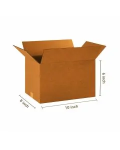 Brown, 03ply, Universal, Corrugated, Multipurpose, Boxes, 10in x 8in x 6in, Pack of 100