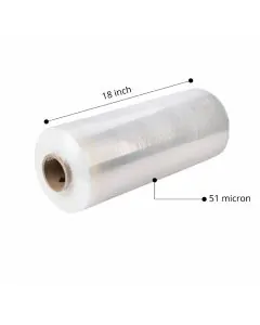 Transparent, 51microns, cushioning, 4.6kg, Rolls, 18in, Pack of 1