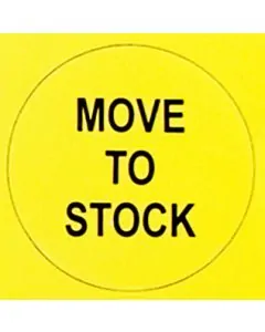 Printed, "MOVE TO STOCK", Other, Stickers, 2in x 2in, Pack of 100