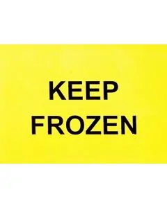 Printed, "KEEP FROZEN", Stickers, 5in x 3in, Pack of 100
