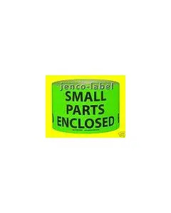 Printed, "SMALL PARTS INSIDE", Other, Stickers, 2in x 3in, Pack of 100