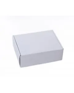 White, 03ply, Flat, Corrugated, Multipurpose, Boxes, 13.5in x 8.5in x 2.5in, Pack of 10