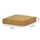 Brown, 03ply, Flat, Corrugated, Multipurpose, Boxes, 5in x 5in x 2in, Pack of 100